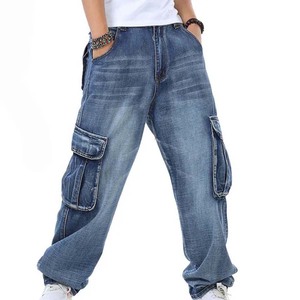 Regular Fit Denim Men's <b>Jeans</b> High <b>Waist</b> Washed Breathable Casual Fashion <b>Elasticity</b> Autumn Pants - Product Image 2