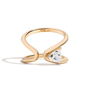 Zaha Wrap <b>Ring</b> with Triangle 14K Solid Gold Diamond Wedding Engagement <b>Ring</b> IGI Certified Luxury Anniversary Gift - Product Image 1