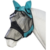 Masque anti-mouches pour chevaux en gros avec protection UV pour les oreilles et le long nez, en maille fine, pour utilisation en extérieur, sur pâturage et en écurie, par le fabricant