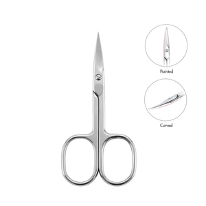 Professional Stainless Stainless Steel Ceramic Handle Cuticle <b>Nail</b> <b>File</b> Scissors Straight Sharp Tip Manicure Pedicure <b>Nail</b> - Product Image 3