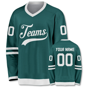 Camiseta de Hockey sobre Hielo Personalizada Unisex para Adultos, Uniforme Deportivo con Impresión por Transferencia de Calor, 100% Poliéster Antibacteriano - Product Image 6