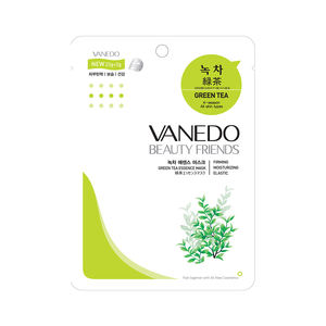 Masque à l'essence de thé vert VANEDO - Beauté coréenne, soin de la peau coréen, cosmétiques coréens, masque visage apaisant aux herbes, sans cruauté animale - Product Image 1