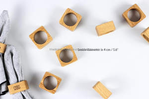 Elegante juego de servilleteros hechos a mano para fiestas, bodas, decoración de mesa festiva y uso de presentación de mesa de cena elegante. - Product Image 3