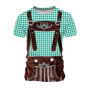 Pantalones cortos bávaros Lederhosen al por mayor, ¡Gran oferta! Disfraz bávaro alemán unisex que incluye pantalones cortos Lederhosen de estilo urbano. - Product Image 3