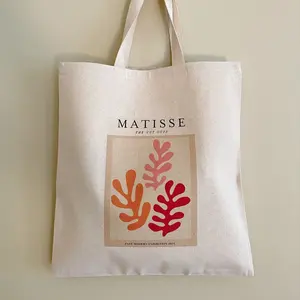 Bolsas de compras de lona de algodón reutilizables, reciclables, ecológicas, impresas con logotipo personalizado, de gran capacidad, para venta al por mayor. - Product Image 6