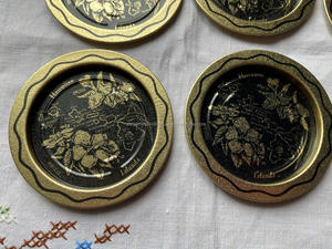 Customized Shape Metal <b>Coasters</b> in Solid Iron With Finest Quality Finished Set of 2 Pcs Perfect for Elegant <b>Table</b> Settings - Product Image 4