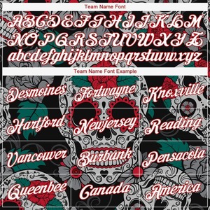 Sweat-shirt à capuche personnalisé noir, blanc et rouge avec motif tête de mort, style sport, hip-hop, gothique, imprimé graphique, en polaire - Product Image 5