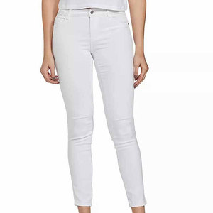 Nouveau style, couleur unie, 100% coton, coupe classique, jean décontracté pour femme, respirant, taille mi-haute, qualité supérieure - Product Image 1