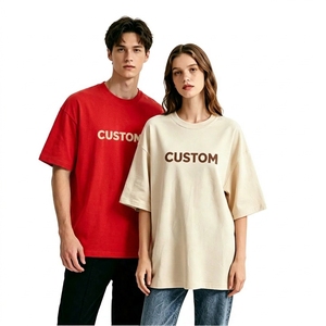 Custom Logo Front Breathable Oversized Cotton T-Shirt Men Women Casual Short Sleeve O-Neck Letter Print T Shirt Men & Women - Product Image 6