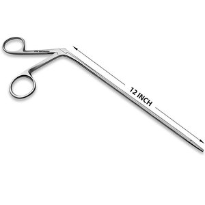 Pinzas de Oreja de Cocodrilo Profesionales de 12 Pulgadas con Diseño de Mandíbula Curva, Instrumento Quirúrgico ENT de Acero Inoxidable de Primera Calidad, Punta Fina - Product Image 2
