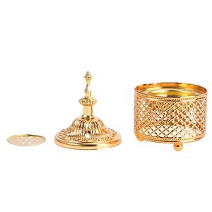 Golden Polish Metal <b>Incense</b> Burner Premium Quality <b>Holder</b> For <b>Incense</b> <b>Sticks</b> Cones And Fragrant Resin - Product Image 4