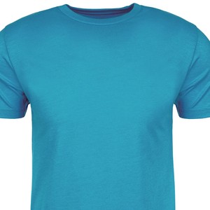 T-shirt à manches courtes pour homme, col rond, coupe ample, en polyester/coton rayé, imprimé sérigraphié, écologique, vente en gros OEM - Product Image 4