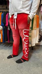 Most Selling Streetwear Cotton Fleece Staked <b>Trouser</b> Custom Embroidery Sun Faded Staked <b>Trousers</b> - Product Image 2