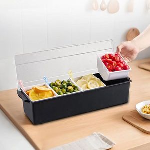 Vassoio Refrigerante con Coperchio per Servire Insalata e Frutta, Vassoi da Servizio - Product Image 2