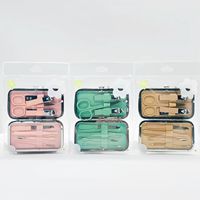 Kit de Manicura de Acero Inoxidable 7 en 1 de Alta Calidad, Estuche Portátil Profesional y Duradero para Adultos, Estilo Clásico