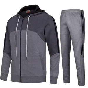 ชุดวอร์มมีฮู้ดพิมพ์ลายราคาถูกสำหรับทุกเพศ กันลม ระบายอากาศได้ดี เนื้อผ้าหนา เหมาะสำหรับฤดูหนาว ขายส่ง ชุดกีฬาแฟชั่นลำลอง - Product Image 2