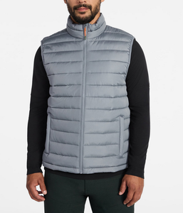 OEM Wholesale Winter Outdoor Wear Canvas Bubble Puffer <b>Vest</b> <b>Men</b> Casual Stand New Fashion Custom Logo Design Breathable Plus Size - Product Image 1