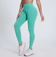 Leggings en Coton et Fibre de Bambou pour Femme, Pantalon de Yoga Taille Moyenne, Décontracté, Respirant, Hiver, Sans Couture, Haute Qualité, Vente en Gros, 280g
