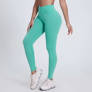 เลกกิ้งผู้หญิงผ้าฝ้ายแท้ 100% สำหรับออกกำลังกาย กางเกงโยคะผ้าฝ้ายออร์แกนิค เลกกิ้งโยคะแบบยั่งยืนสำหรับผู้หญิง คุณภาพสูง ขายส่ง - Product Image 2