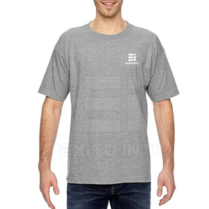 เสื้อยืดคอกลมผู้ชาย OEM ออกแบบโลโก้ตามสั่ง ผ้าโพลีเอสเตอร์/คอตตอน ระบายอากาศได้ดี คุณภาพสูง ทรงปกติ สีพื้น ขายส่ง - Product Image 2