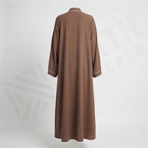 Abaya musulmane de haute qualité, tissu personnalisé, anti-UV, respirant, décontractée, moderne, grande taille, vêtements islamiques pour femmes, vêtements de mode - Product Image 2
