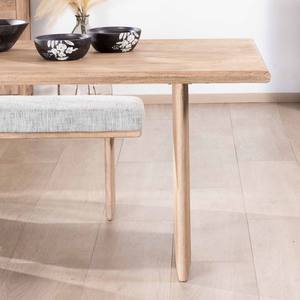 Vandana Ivory Origin dining <b>table</b> 180cm in sandblasted mango <b>wood</b> with <b>solid</b> side legs Maestro - Product Image 3