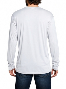 เสื้อว่ายน้ำแขนยาวสำหรับผู้ชาย ป้องกันรังสียูวี ระบายอากาศได้ดี ซับเหงื่อ เสื้อแรชการ์ดสำหรับออกกำลังกาย - Product Image 6