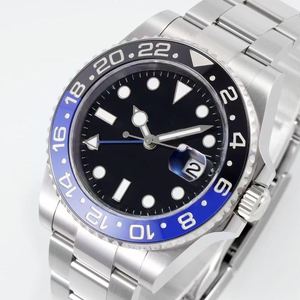 Montres mécaniques de luxe pour hommes, bleu noir, céramique GMT, acier inoxydable, sport, étanches, montres automatiques de luxe pour hommes - Product Image 3