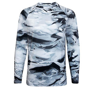 เสื้อตกปลาผู้ชาย OEM 2026 โพลีเอสเตอร์ 100% สกรีนลายตามสั่ง ทรงเข้ารูป ทันสมัย แขนยาว เสื้อตกปลา น้ำหนักเบา เสื้อยืด - Product Image 1