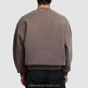 Sudadera Casual Hip Hop para Hombre OEM, Sudadera de Felpa Lisa para Hombre, Sudadera Oversize con Cuello Redondo, Sudadera de Manga Larga para Hombre 2026 - Product Image 6