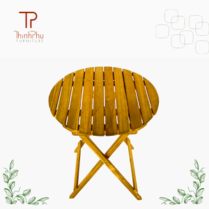 THINH PHU FURNITURE TP2143 Modern Modular Sectional LISA Patio Bistro Coffee Shop Garden Set (3pcs) Waterproof Acacia 5cm Seat - Product Image 5