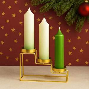 Porte-bougie en métal de luxe, ornement décoratif de table pour la maison, les mariages, les événements, les fêtes, centre de table, décoration intérieure à prix avantageux - Product Image 3