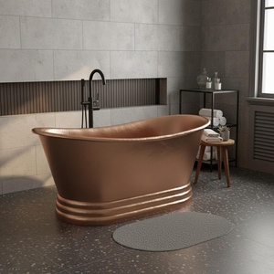 Bañera de cobre de lujo personalizada, bañera de cobre de la mejor calidad, diseño moderno de bañera de cobre, bañera de cobre única - Product Image 1