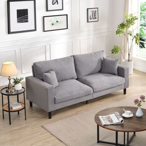 Divano Moderno Comodo a 3 Posti da 188 cm, Imbottito con Telaio in Legno ad Alta Resilienza per Soggiorno, Camera da Letto, Appartamento - Product Image 3