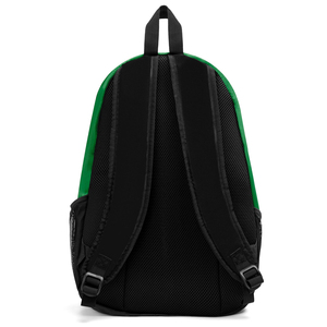 Sac à dos de sport en nylon tie-dye vert et noir personnalisé CLASSICAL TRENDS 30-40L avec poches en filet, design nom et numéro d'équipe, modèle Jz-612 - Product Image 3