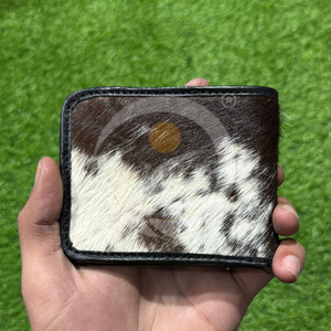 Portefeuille Homme Slim en Cuir de Vachette Premium avec Poils, Fait Main, Design Multi-emplacements pour Cartes, Vente en Gros - Product Image 1