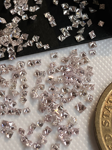 Diamants de laboratoire taille princesse, excellente taille, CVD HPHT, certifiés IGI, couleur rose, VS-VVS, diamants de mêlée pour la fabrication de bijoux - Product Image 5