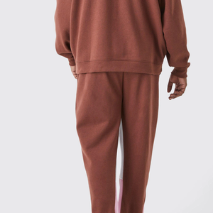 Chándal con Capucha para Hombre, Calidad Premium, Estilo Casual, Color Sólido, Cómodo, Transpirable, 100% Algodón Felpa, Estilo Urbano Moderno - Product Image 5