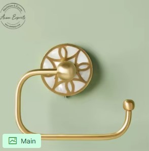 Classic Design Wall Mounted Brass Toilet <b>Paper</b> Holder with <b>Black</b> Finished Used for <b>Tissue</b> Roll Holder for Luxury Bathroom. - Product Image 3