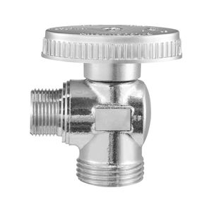 Confezione da 10 Valvole Angolari a 1/4 di Giro, Ingresso a Compressione da 1/2 Pollice (5/8 Pollici OD) e Uscita a Compressione da 3/8 Pollici (OD), Personalizzabile OEM - Product Image 1