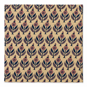 Tela de Algodón Estampada con Bloques Florales, Tejido Voile con Base Blanca para Camisas, Cortinas, Bolsos y Costura - Product Image 1