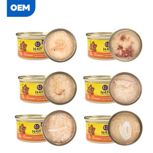 מזון חתולים משומר רב-טעים N4p עשיר בחלבון, פורמולה קלה לליקוק וקל לעיכול, מזון רטוב חדש ורב מכר, ארוחה עיקרית מלאה. - Product Image 1