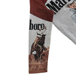 Standard Fabric Quality Breathable Cowboy Print Zip-Up Spring Blouson <b>Jacket</b> Vintage Woven <b>Western</b> Graphic Streetwear - Product Image 4