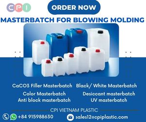High Quality HDPE Calcium Carbonate Filler <b>Masterbatch</b> for Blow Molding <b>Plastic</b> Bottles Containers Drums Manufacturer CPI - Product Image 1