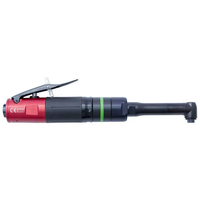 Perceuse pneumatique aérospatiale à tête angulaire Desoutter 300W-90, tête compacte, 1000 tr/min, broche 1/4'' x 28, couple 12,7 Nm, débit d'air 9,5 L/s