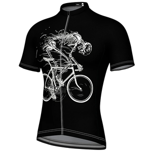 เสื้อเจอร์ซีย์สำหรับฝึกซ้อมปั่นจักรยานผู้ชาย แขนสั้น น้ำหนักเบา ระบายอากาศได้ดี ชุดกีฬาประสิทธิภาพสูง แห้งเร็ว เสื้อปั่นจักรยาน - Product Image 6