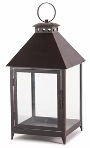 Lanterne d'extérieur en métal et verre, finition noir mat, style moderne, faite à la main, pour la décoration intérieure, très vendue - Product Image 3