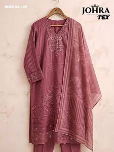 Festival Wear New Variety Rayon Cotton with Embroidered Salwaar-Suit & Dupatta Set Supplier from India Woman Fashion - Product Image 2