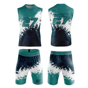 Uniforme de football américain en polyester durable et respirant, coutures renforcées, design personnalisable pour l'entraînement sportif des hommes adultes - Product Image 1