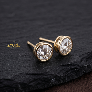 Pendientes de Oro Sólido de 14K con Diamantes Naturales en Corte Pera, Certificados por IGI, Juego de Pendientes de Lujo para Mujer - Product Image 2